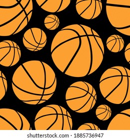 Patrón sin inconvenientes con el baloncesto.
