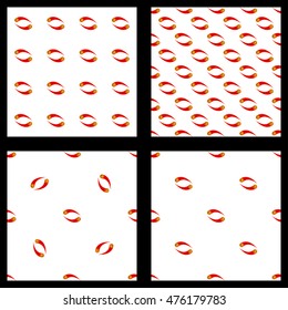 seamless pattern basketball on a white background.