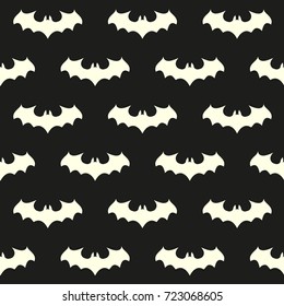 Seamless pattern with bat. Halloween background
