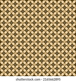 Patrón sin foco. Diseño de Batik Kawung. Vector decorativo y editable de moda.