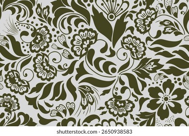 Fondo de Fondo de pantalla de ornamento de batik mehndi de patrón transparente