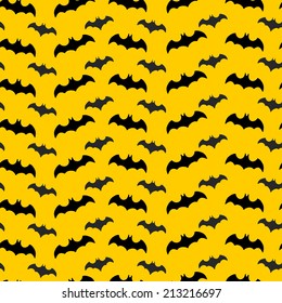 Seamless pattern with bats. Background for Halloween. Vector illustration