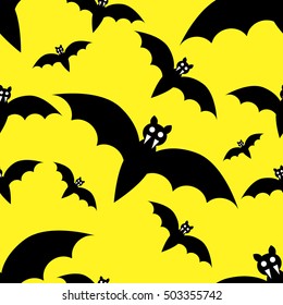 seamless pattern bats for Halloween 