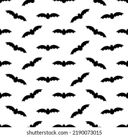 Seamless pattern with bats. Halloween background. Vector illustration.