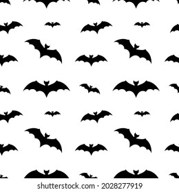 patrón impecable con murciélagos. textura de halloween