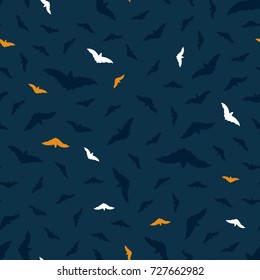 Seamless pattern with bats. Halloween. Vector illustration.