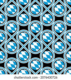 seamless pattern of bavaria flag. vector illustration
