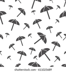 seamless pattern with Beach umbrella