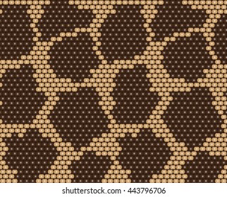 seamless pattern beaded leather of wild animals