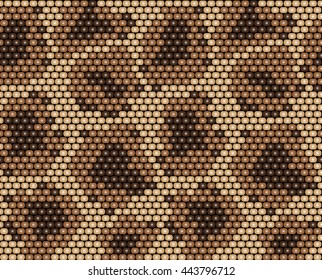 seamless pattern beaded leather of wild animals