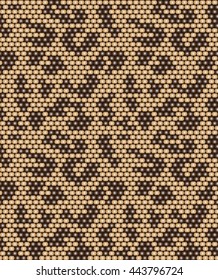 seamless pattern beaded leather of wild animals