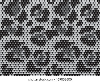 seamless pattern beaded leather of wild animals