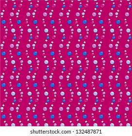 Seamless pattern with beads