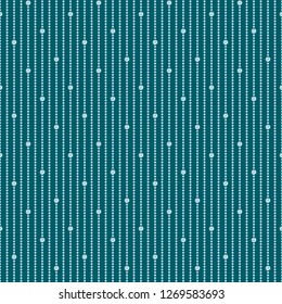 Seamless pattern with beads on a turquoise background.