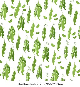 Seamless pattern with Beans