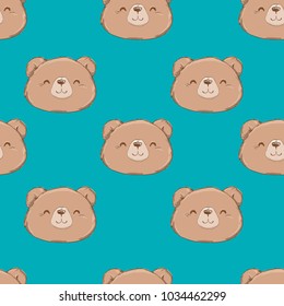 Seamless Pattern Bear 