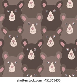 seamless pattern with bears