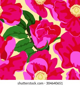 Seamless pattern with beautiful briar