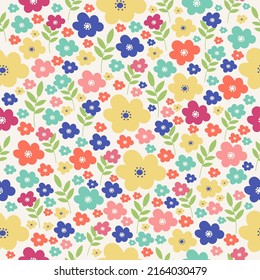 Patrón sin foco con hermosas flores brillantes para el fondo del verano, papel pintado, tela, fondo, marcos de imagen, página web, texturas superficiales