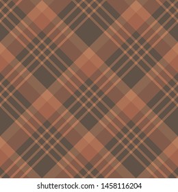 Seamless pattern in beautiful brown colors for plaid, fabric, textile, clothes, tablecloth and other things. Vector image. 2