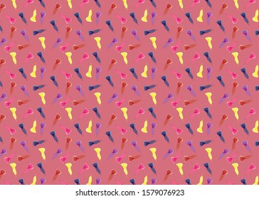 seamless pattern of beautiful calla (Zantedeschia) lily flower in different colors with beautiful back ground. vector illustration.