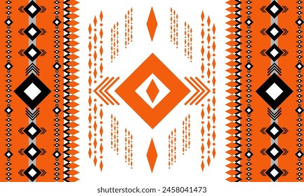 Seamless pattern, beautiful cloth or rug pattern of the Navajo tribe. indigenous geometric art