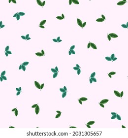 Patrón sin inconvenientes de una hermosa colección de hojas fondo Ilustración vectorial. Diseño floral para la decoración impresa, textil, tejido, ropa, papel pintado, Boda, cumpleaños, tarjeta de felicitación, web.