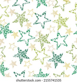 seamless pattern beautiful colorful stars for website, App and social media background Colorful stars seamless pattern with pixel texture, vector background.