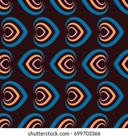 Seamless pattern. Beautiful colors stripe heart. Use for backgrounds, wall paper, tile floor, fabric, books, and anything else that you want.