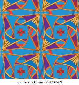 Seamless pattern beautiful decorative ornate vector illustration