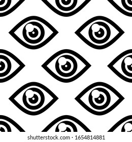 Patrón sin inconvenientes con ojos hermosos