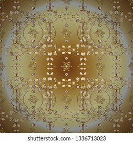 Seamless pattern Beautiful fabric background. Vector texture. Illustration. Doodles on a beige and neutral colors.