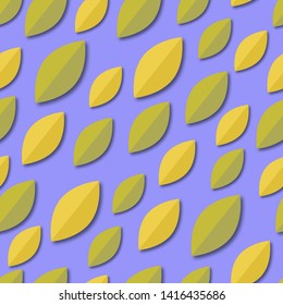 Seamless pattern with beautiful falling colorful leaves. Autumn background. Vector EPS10