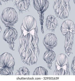 Imagenes Fotos De Stock Y Vectores Sobre Hair Style Drawing