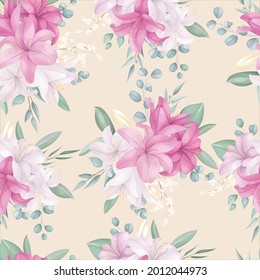 Seamless pattern with beautiful floral