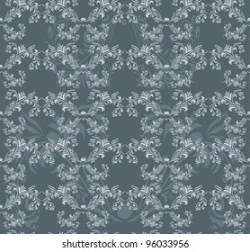 seamless pattern with beautiful floral ornament