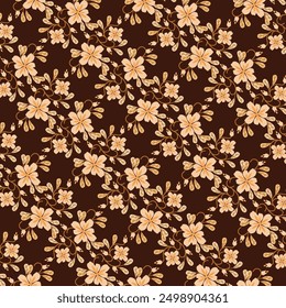 Seamless Pattern Of Beautiful Flower For Brand Identity, Packaging, Wallpaper, Background and many more