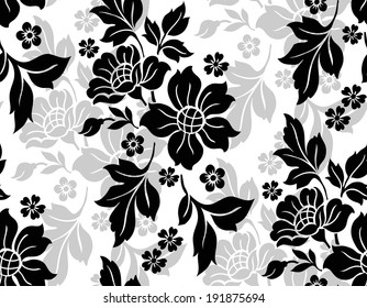 Seamless pattern with beautiful flower. Vector illustration. 