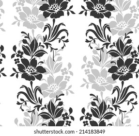 Seamless pattern with beautiful flower. Vector illustration.