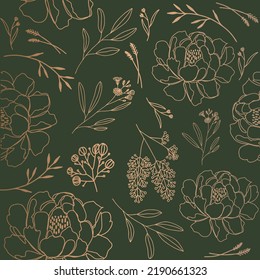 Seamless pattern beautiful flower vector
