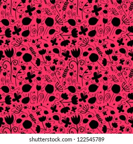 Seamless pattern with beautiful flowers