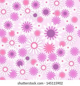 Seamless pattern with a beautiful flowers