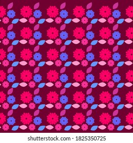seamless pattern with beautiful flowers
