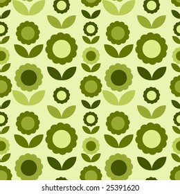 Seamless pattern with beautiful flowers