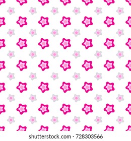 Seamless pattern with beautiful flowers background. Vector illustration