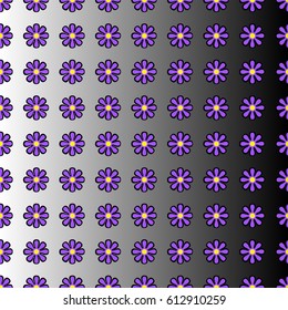Seamless pattern with beautiful flowers for decoration and wallpapers
