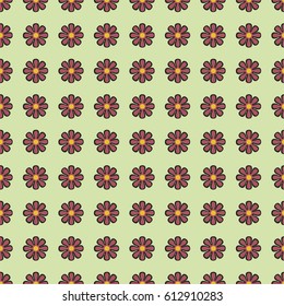 Seamless pattern with beautiful flowers for decoration and wallpapers