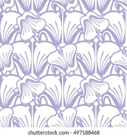 Seamless pattern with beautiful flowers. Design element for advertisements, flyer, web, invitations or greeting cards.Vector clip art.