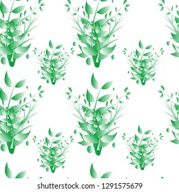 seamless pattern of beautiful green plants 1