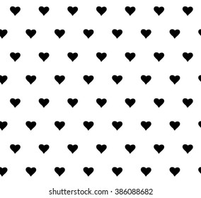 Seamless pattern with beautiful hearts. Can be used for wallpaper, pattern fills, greeting cards, webpage backgrounds, wrapping paper or fabric. Vector illustration. EPS 10.